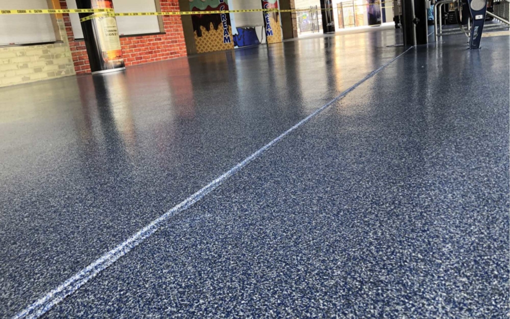 shiny new baseball stadium flooring surface